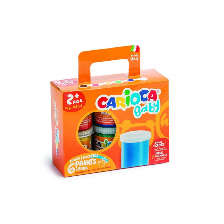 Näpuvärvid CARIOCA Baby 2+,80 ml, 6tk