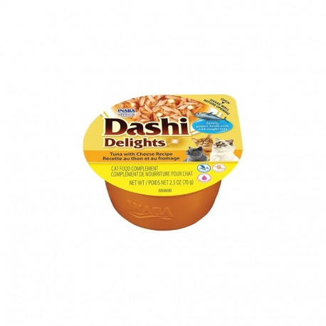 Inaba Dashi Delights Tuna with Cheese canned food for cats 70g