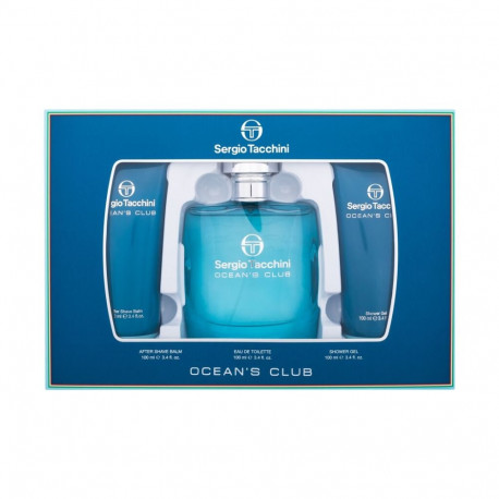 Sergio Tacchini Ocean´s Club Eau de Toilette (100ml) (Edt 100 ml + Shower Gel 100 ml + Aftershave Ba