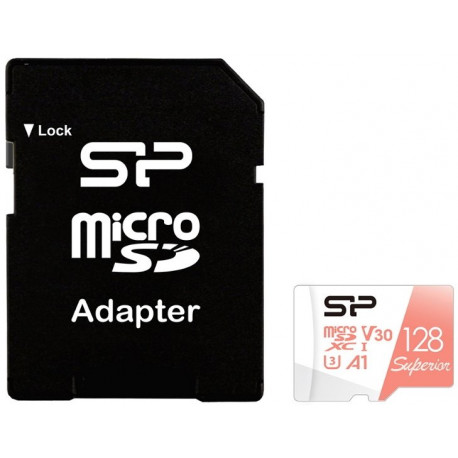 Silicon Power memory card microSDXC 128GB Superior A1 + adapter