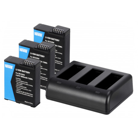 Newell charger SDC-USB-C + 3 Osmo Action batteries