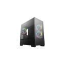 Deepcool CG380 3F must Micro ATX arvutikorpus toiteplokk kaasas ei