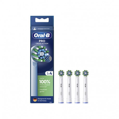 Oral-B | Toothbrush Heads | Cross Action Pro | Heads | For adults | Number of brush heads included 4