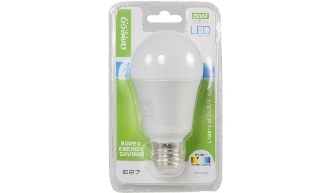 Omega LED лампочка E27 5W 2700K (41572)