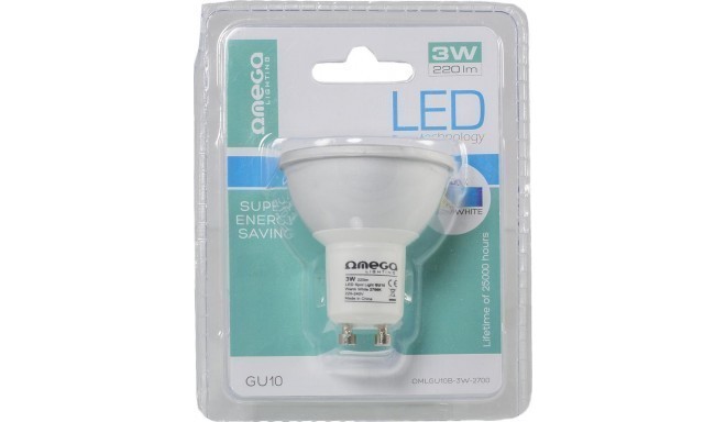 Omega LED лампочка GU10 3W 2700K (41574)