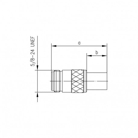 N Jack Crimp for RF400 crimp/crimp Telegärtner