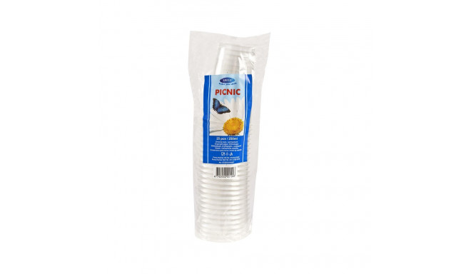 Smile joogitopsid 250ml, läbipaistvad, 25tk