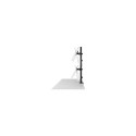 Vertical stack dual monitor mount