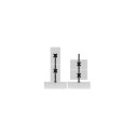Vertical stack dual monitor mount