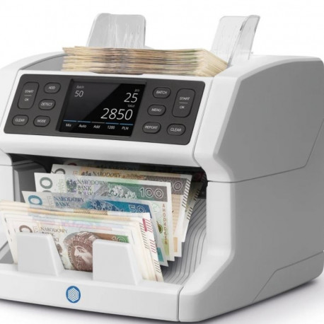 The Safescan 2865-S is a professional-grade multi-currency banknote value counter. 