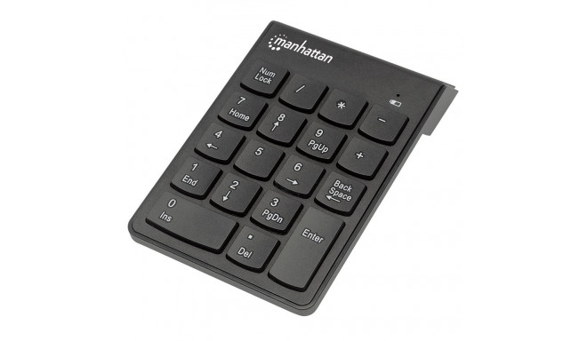 Keypad wireless numeric asynchronous 18 keys black