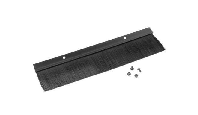 Cable entry brush panel black