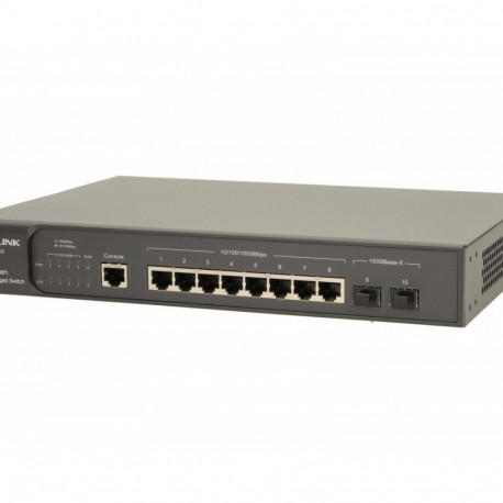 JetStream 8-Port Gigabit L2 Managed Switch with 2 SFP Slots TL-SG3210