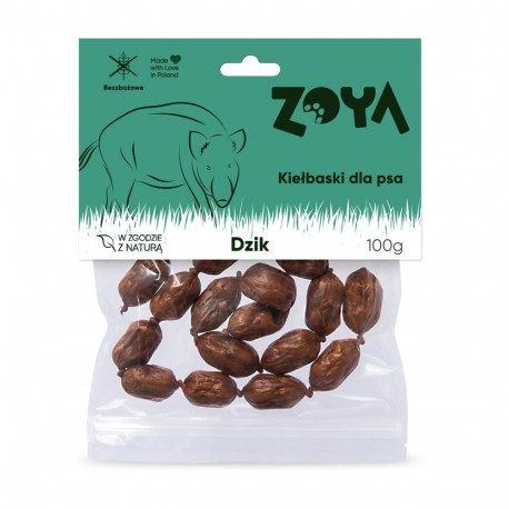 Pet Treat - ZOYA Wild Boar Sausages 100g Hypoallergenic Grain-Free