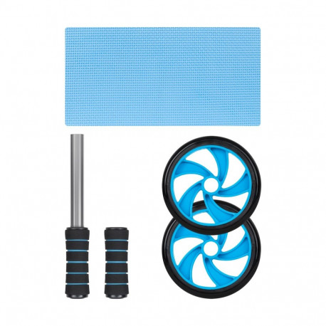 Fitness Equipment - Rebel Active Double Wheel Roller (100 kg, polypropylene, anti-slip)