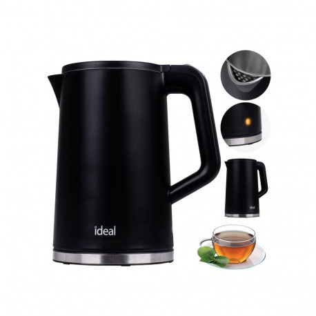 Electric Kettle - IDEAL Kettle 1.7L 1500W Stainless Steel Black