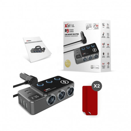 Car Charger - Xblitz R9 POWER CHARGE 35W 5-Port USB Charger Black