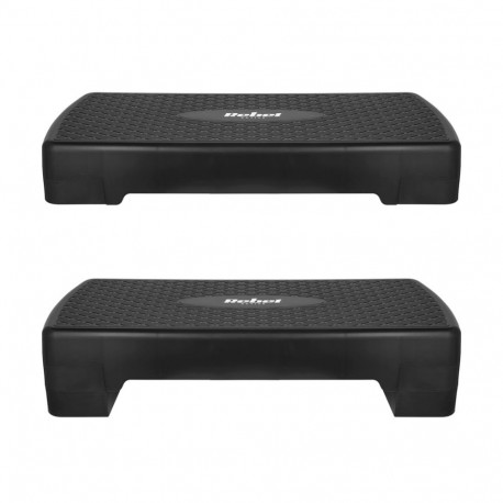 Fitness Step - REBEL ACTIVE Step Adjustable 2 Levels 680x280 mm Black