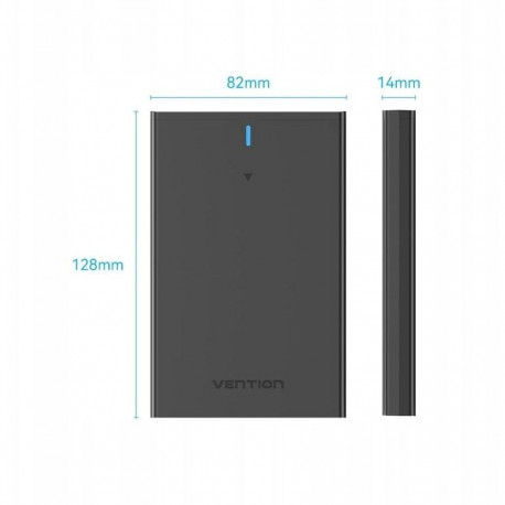 HDD Enclosure - Vention SATA 2.5" USB 3.1 5 Gbit/s ABS Black