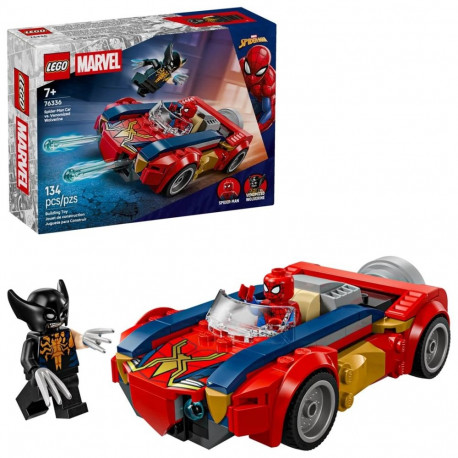 Constructor - LEGO MARVEL 76336 Spider-Man Car vs. Venomized Wolverine (Lego, 134 pieces, 2 minifigu