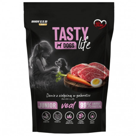 Dog Food - BIOFEED Tasty Dogs Life Junior Veal Wet Food 150g
