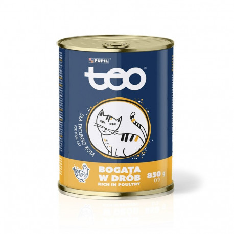 Cat Food - Teo Rich in Poultry Wet Cat Food 850g Gluten-Free Grain-Free