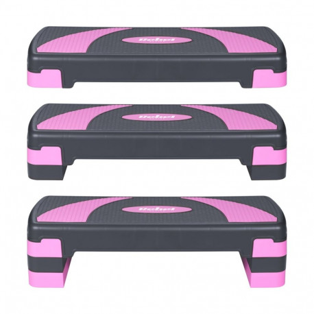 Fitness Step - Rebel ACTIVE Step 780mm x 230mm Adjustable Gray-Purple