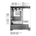 Computer Case - Mars Gaming MCPRISMA Midi Tower, RGB, Tempered Glass, Black