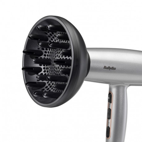 Hair Dryer - BaByliss Cosmos D580DE 2100W, 2 speeds, cool shot, satin steel