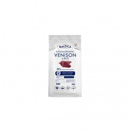 Dog Food - BALTICA Nutraceutic Venison with Rice Small Breeds 12kg