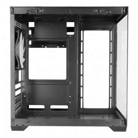 Computer Case - Mars Gaming MC-VIEW2 Mini Tower (TACENS, micro ATX, tempered glass, black)