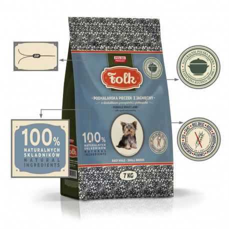 Dog Food - Folk Podhale-style Lamb Roast with Quail and Parsley 7kg