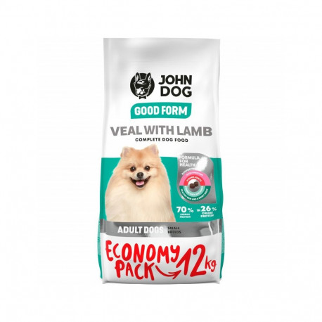 Dog Food - JOHN DOG Good Form Adult Mini Veal with Lamb 12 kg