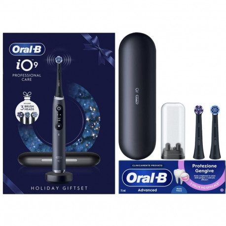 Electric Toothbrush - Oral-B iO9 7 Modes, Rechargeable, Travel Pouch Black