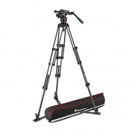 Tripod - Manfrotto Zestaw Twin Carbon 608 Head Lightweight Durable Black
