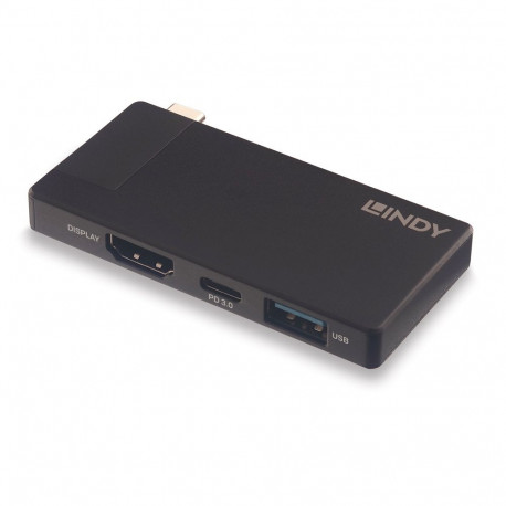 USB-C Docking Station - Lindy DST-Micro 4K HDMI, 100W PD, USB 3.2 Gen 1