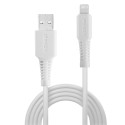 Cable - Lindy 2m USB Type A to Lightning Cable, 480Mbps, White