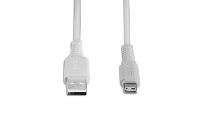 Cable - Lindy USB Type A to Lightning Cable 3m 480Mbps White
