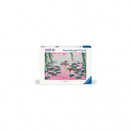 Puzzle - Ravensburger 4000 Pink Water Lilies