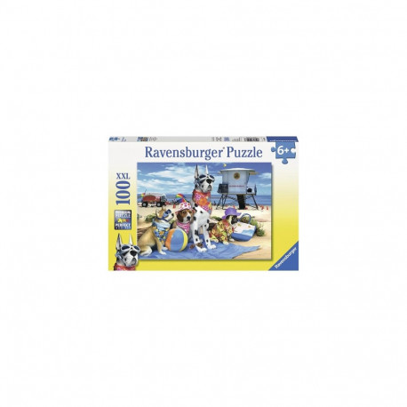Puzzle - Ravensburger 100 Dogs On The Beach 100 Pieces Ages 6+