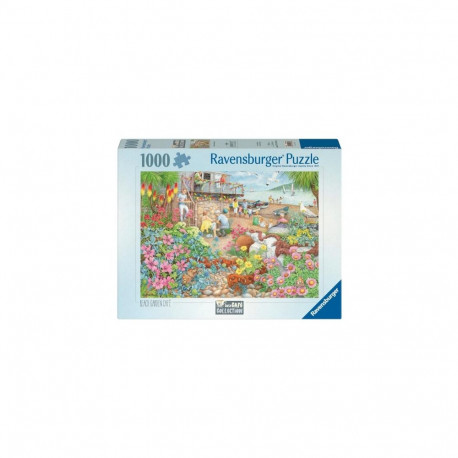 Puzzle - Ravensburger 1000 Beach Garden Cafe Jigsaw Puzzle 1000 Pieces