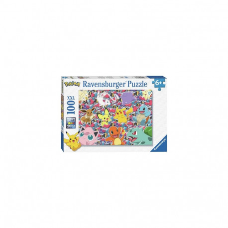 Puzzle - Ravensburger 100 XXL Pokemon Ready To Fight Puzzle 100 Pieces