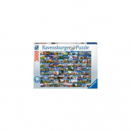 Puzzle - Ravensburger 3000-Piece Jigsaw 99 Beautiful Places in Europe