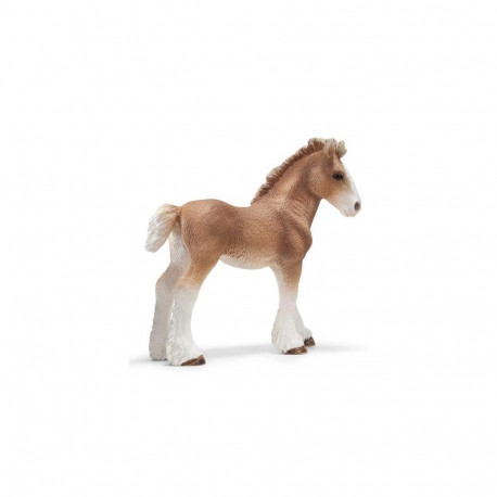 Collectible Figurine - Schleich Clydesdale Foal Toy Figurine, realistic design