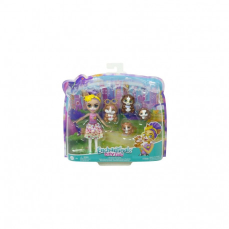 Toy Doll - Mattel Enchantimals Family Set Purple Hair Doll