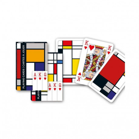 Playing Cards - Piatnik Squares 2 Decks 55 Cards Red and Blue