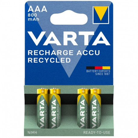 Battery - Varta Recycled AAA 800 mAh (56813) NiMH 1.2V 4 pcs
