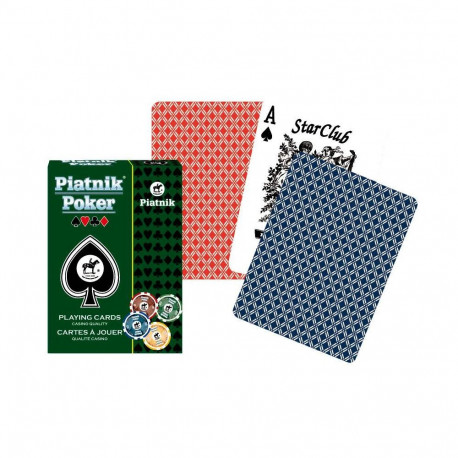 Playing Cards - Piatnik Poker Cards 2 Decks 55 Cards Red and Blue