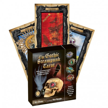 Tarot Deck - The Gothic Steampunk Tarot (Cico Books, 78 cards, 64-page guidebook)