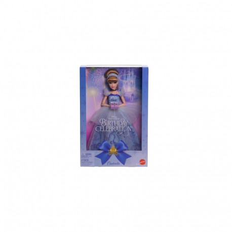 Toy - Mattel Disney Princess Birthday Celebration Cinderella Doll, festive outfit